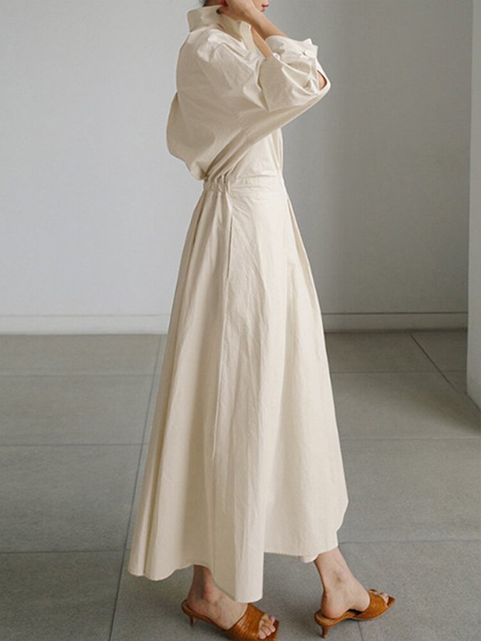 Mathilda | Elegant Shirt Dress with Buttons